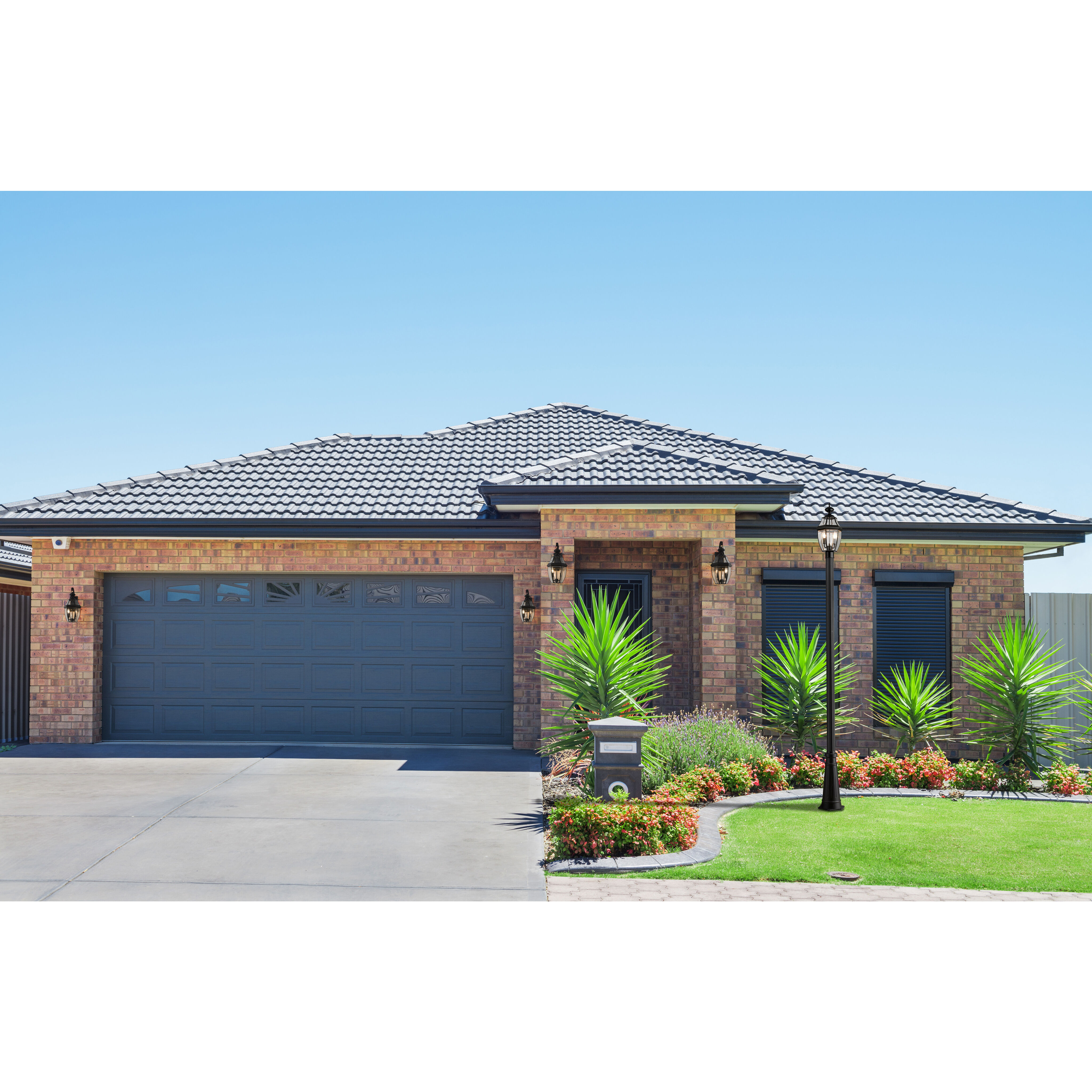 Westover 2 Light 20.25 inch Black Outdoor Wall Light