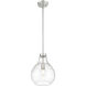 Bon Air 1 Light 10 inch Brushed Nickel Pendant Ceiling Light