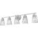 Andree 5 Light 40 inch Brushed Nickel Bathroom Vanity Wall Light