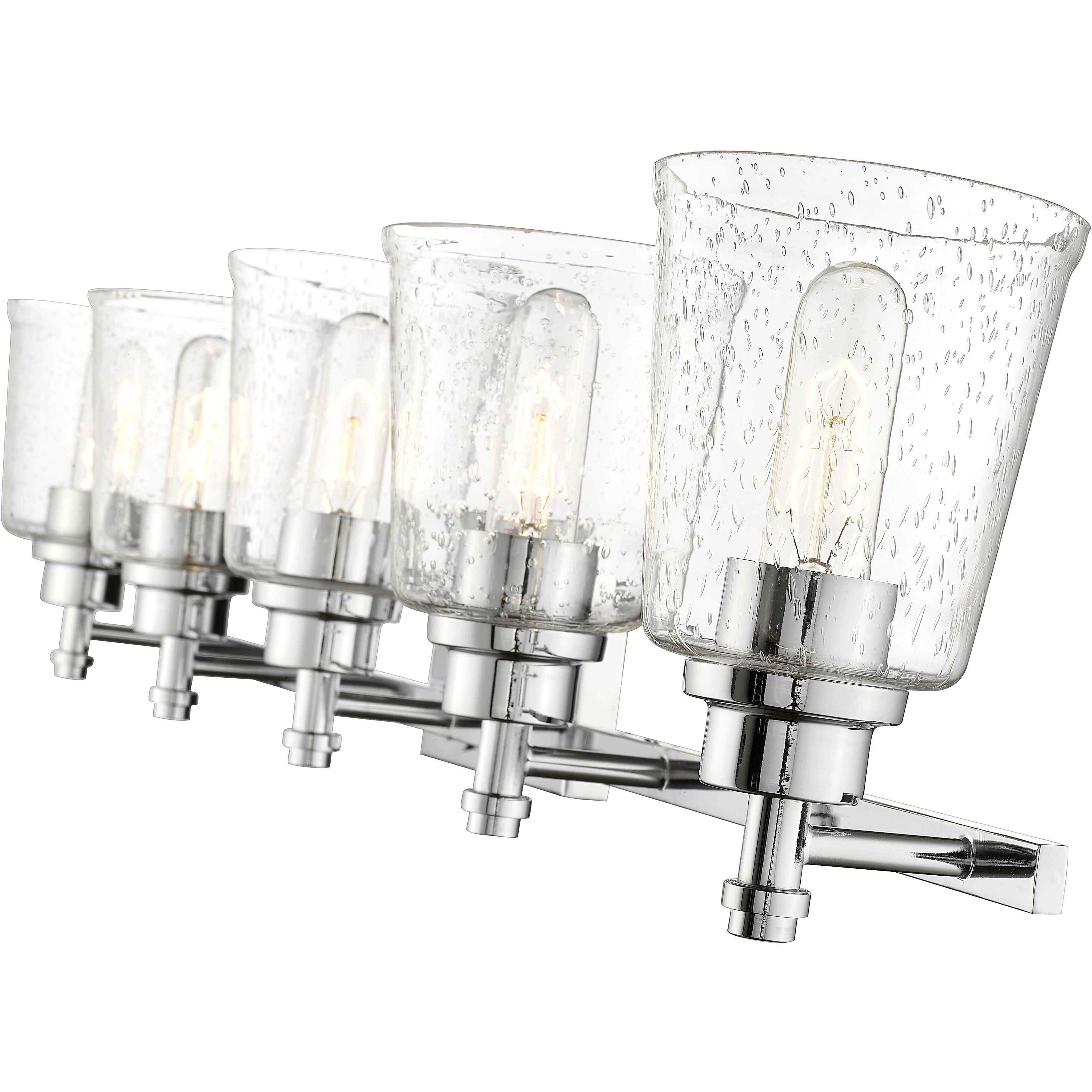 Bohin 5 Light 41.25 inch Chrome Vanity Wall Light