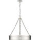 Anders LED 22 inch Polished Nickel Chandelier Ceiling Light