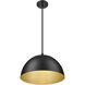Vega Pendant Ceiling Light in Matte Black