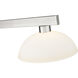 Cobalt 3 Light 46 inch Brushed Nickel Billiard Ceiling Light in Matte Opal Glass