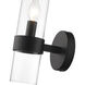 Datus 1 Light 6.5 inch Matte Black Wall Sconce Wall Light