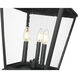 Raphael 3 Light 122 inch Sand Black Outdoor Post Mounted Fixture in Soft Sand Black