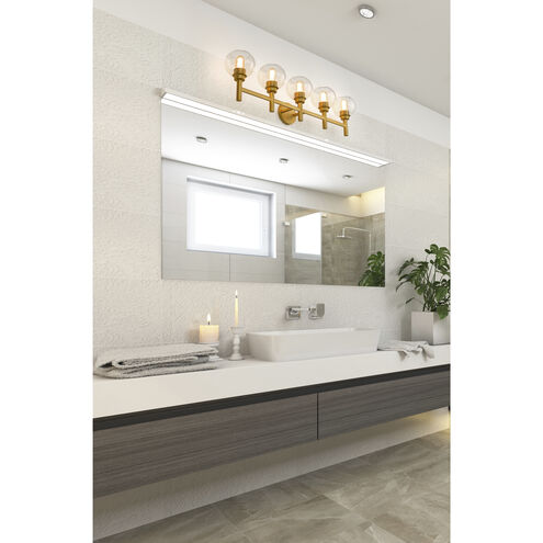 Sutton 39.5 X 7 X 10.25 inch Brushed Gold Vanity in Bronze Gold