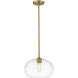 Harmony 1 Light 14 inch Olde Brass Pendant Ceiling Light