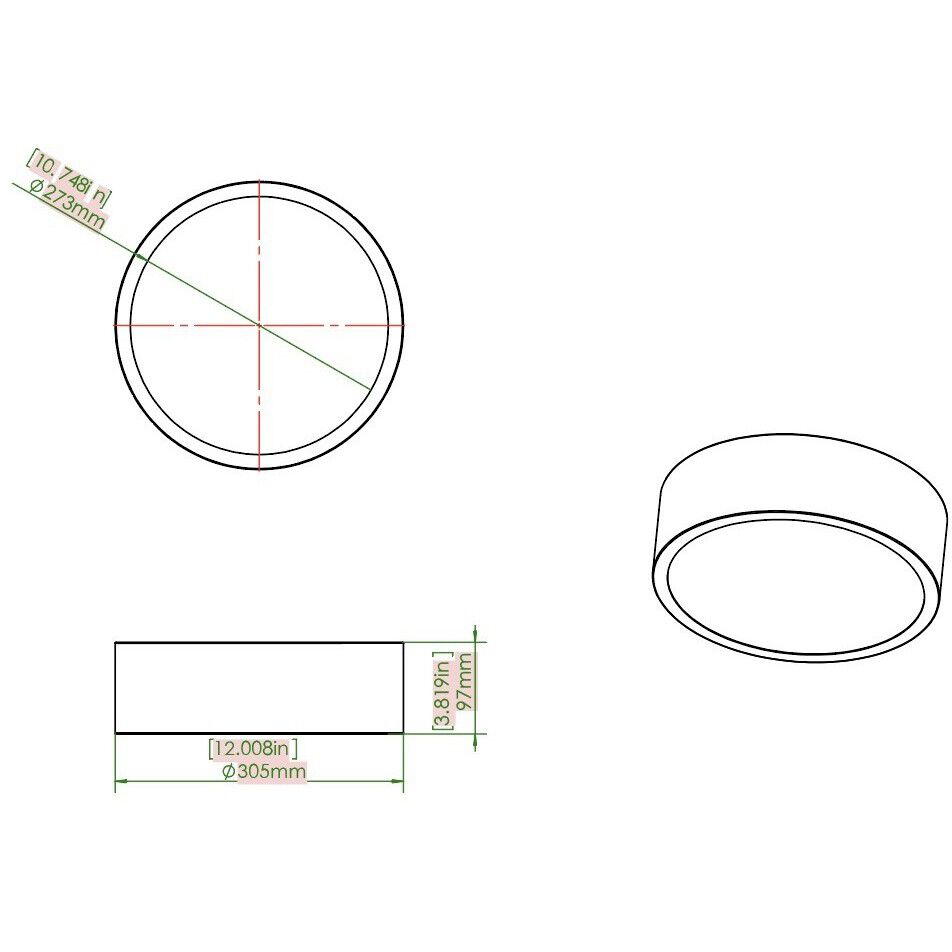 Coronado LED 12.25 inch Brushed Nickel Flush Mount Ceiling Light