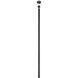 Davina 3 Light 138.25 inch Black Outdoor Post Mounted Fixture in G9