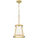 Lenyx 1 Light 10 inch Rubbed Brass Pendant Ceiling Light