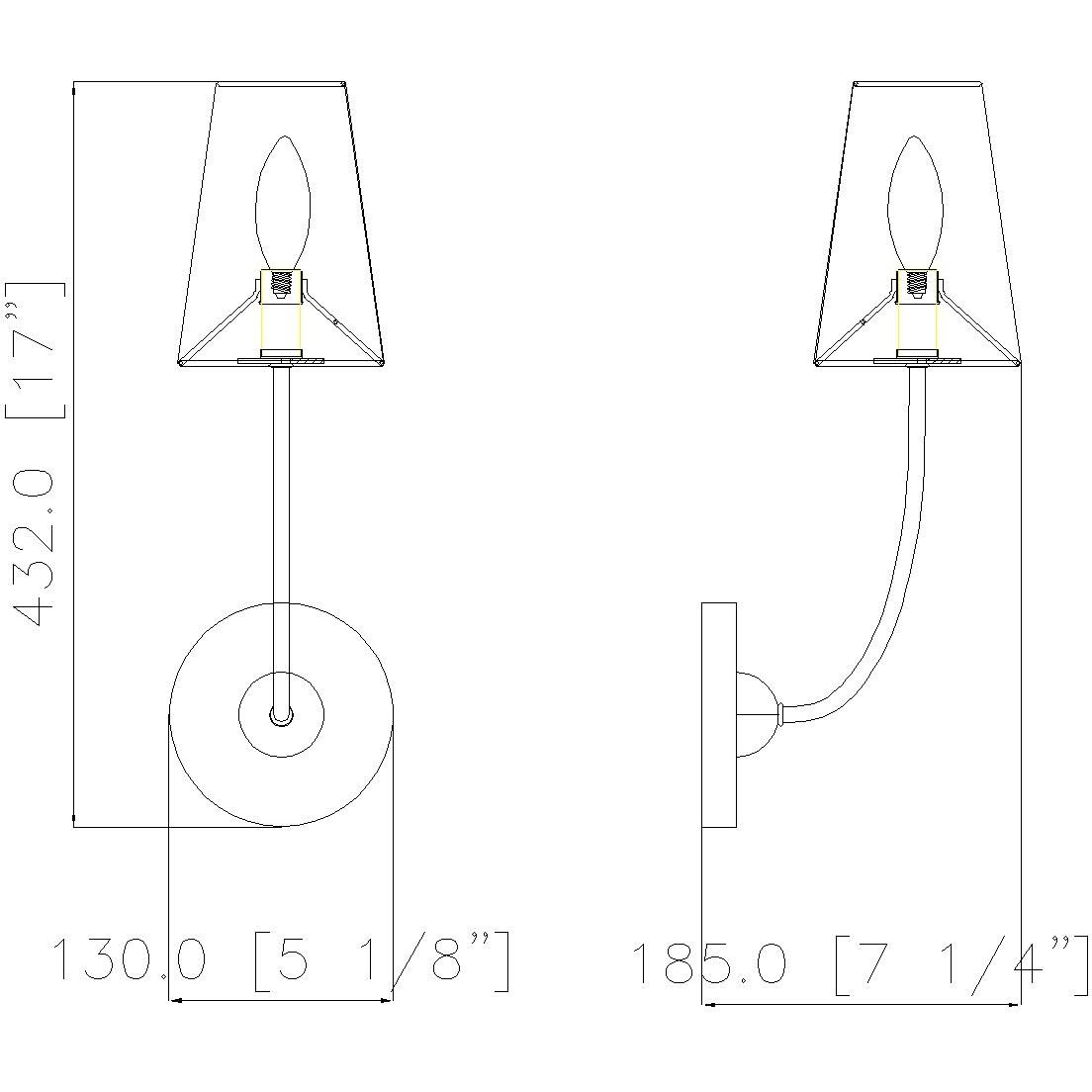 Shannon 1 Light 5.25 inch Matte Black Wall Sconce Wall Light