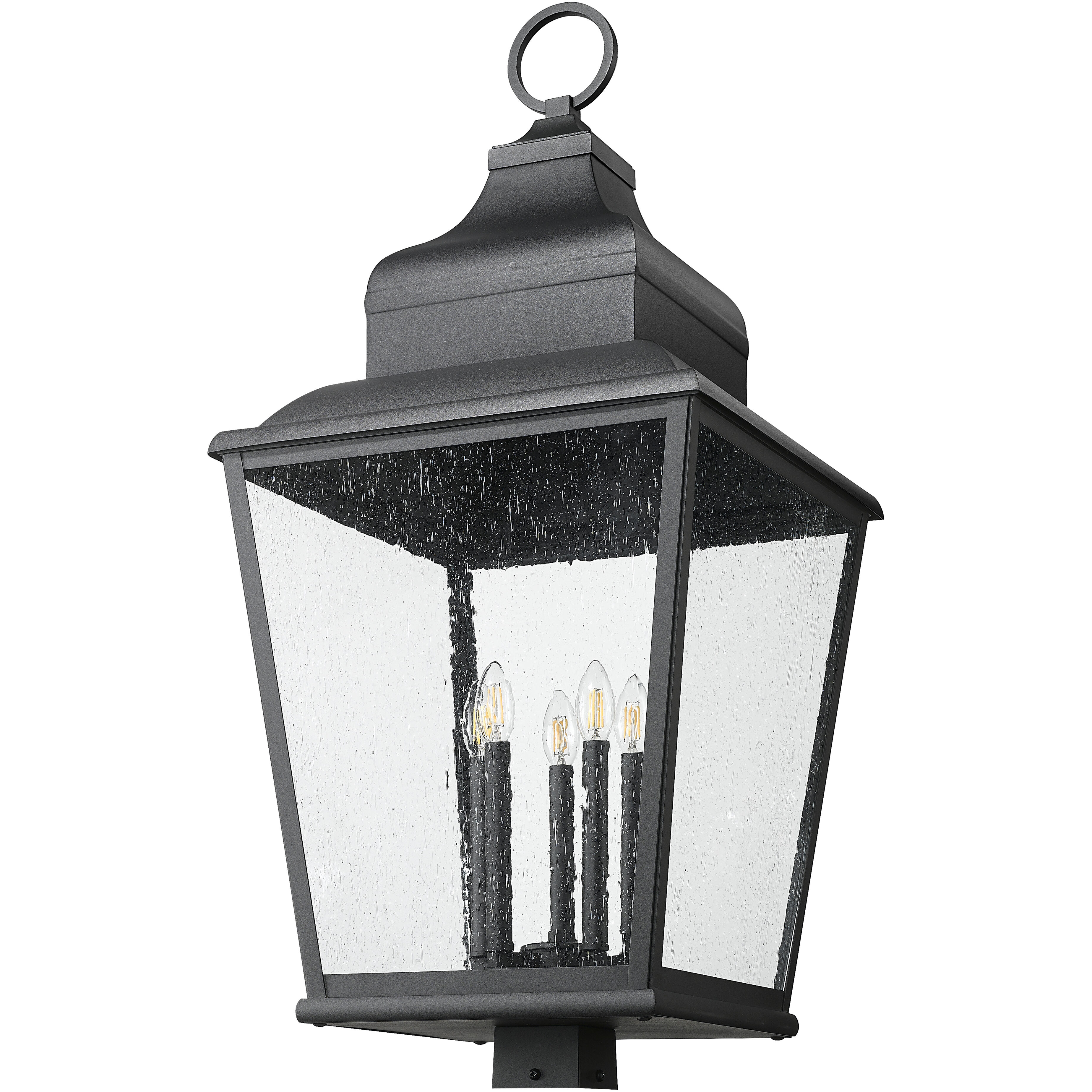 Raphael 5 Light 39.5 inch Sand Black Outdoor Post Mount Fixture in Soft Sand Black