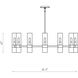 Datus 12 Light 43.5 inch Matte Black Chandelier Ceiling Light in Heritage Brass