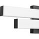 Zane LED 18 inch Matte Black Vanity Wall Light