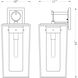Sheridan 1 Light 24 inch Black Outdoor Wall Light
