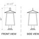 Rainer 4 Light 26.25 inch Black Outdoor Pier Mounted Fixture in G9