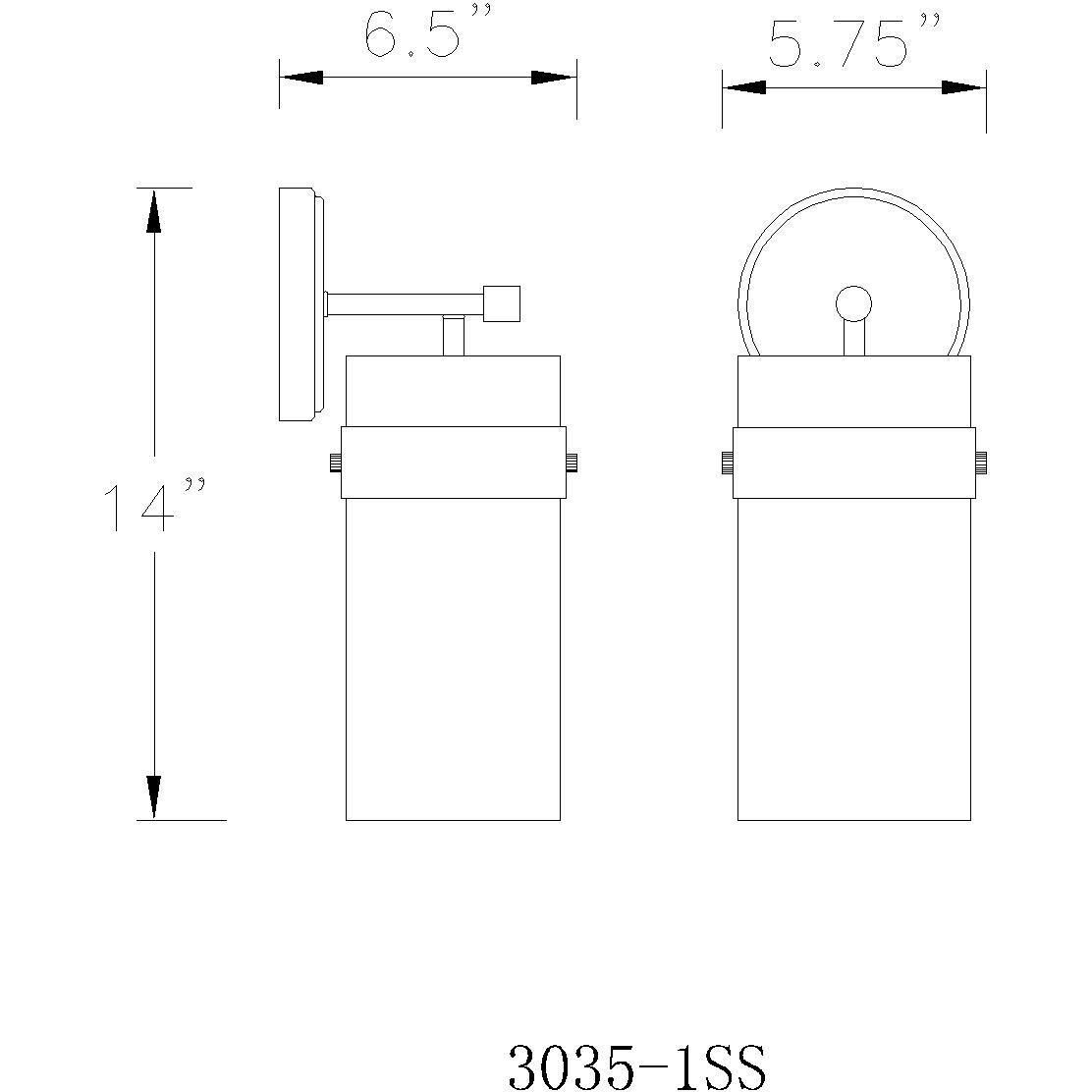 Fontaine 1 Light 5.5 inch Rubbed Brass Wall Sconce Wall Light in Rubbed Bronze
