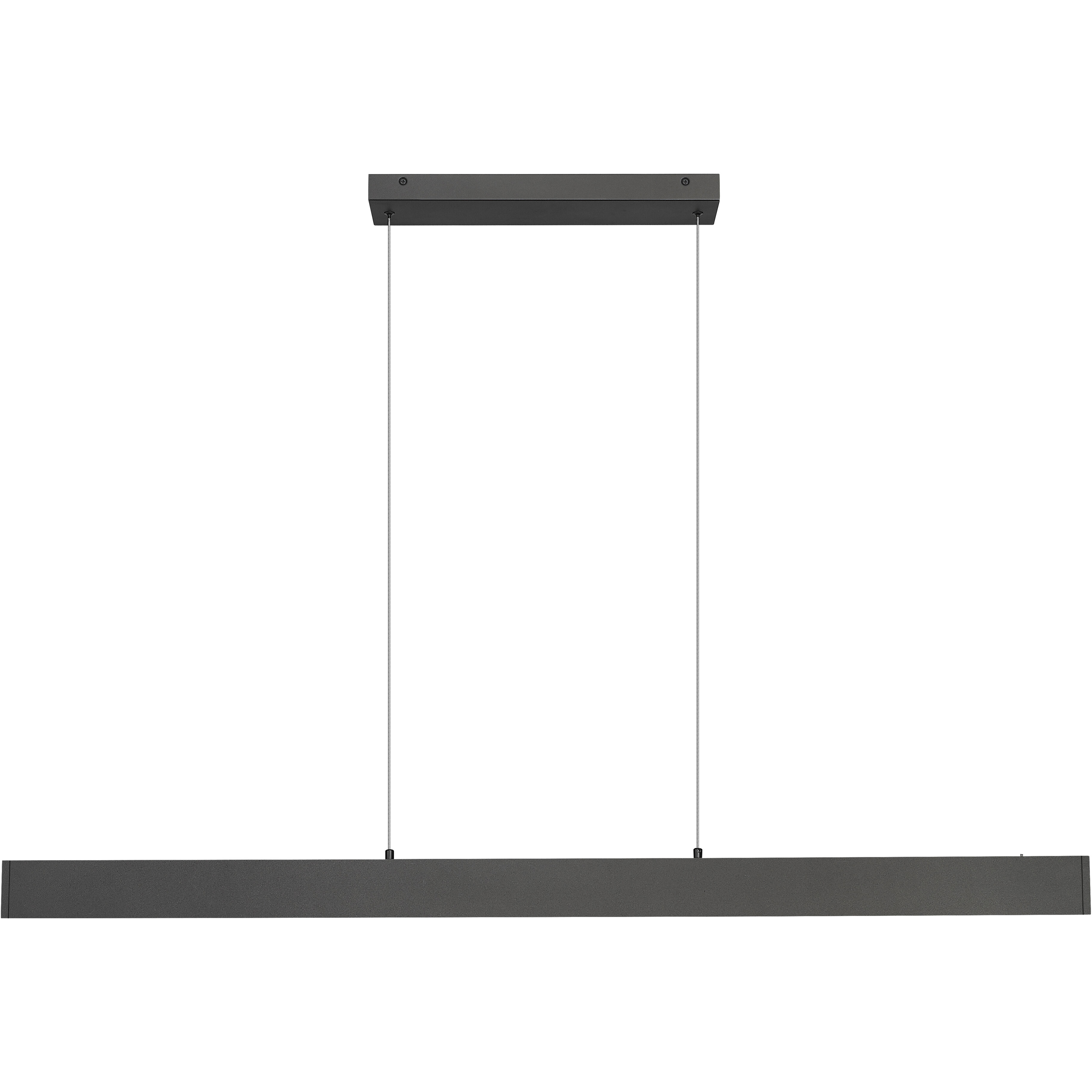 Hudson Linear Chandelier Ceiling Light in Matte Black