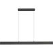 Hudson Linear Chandelier Ceiling Light in Matte Black
