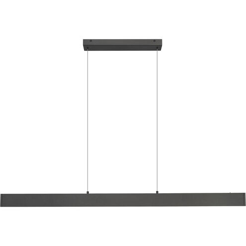 Hudson Linear Chandelier Ceiling Light in Matte Black