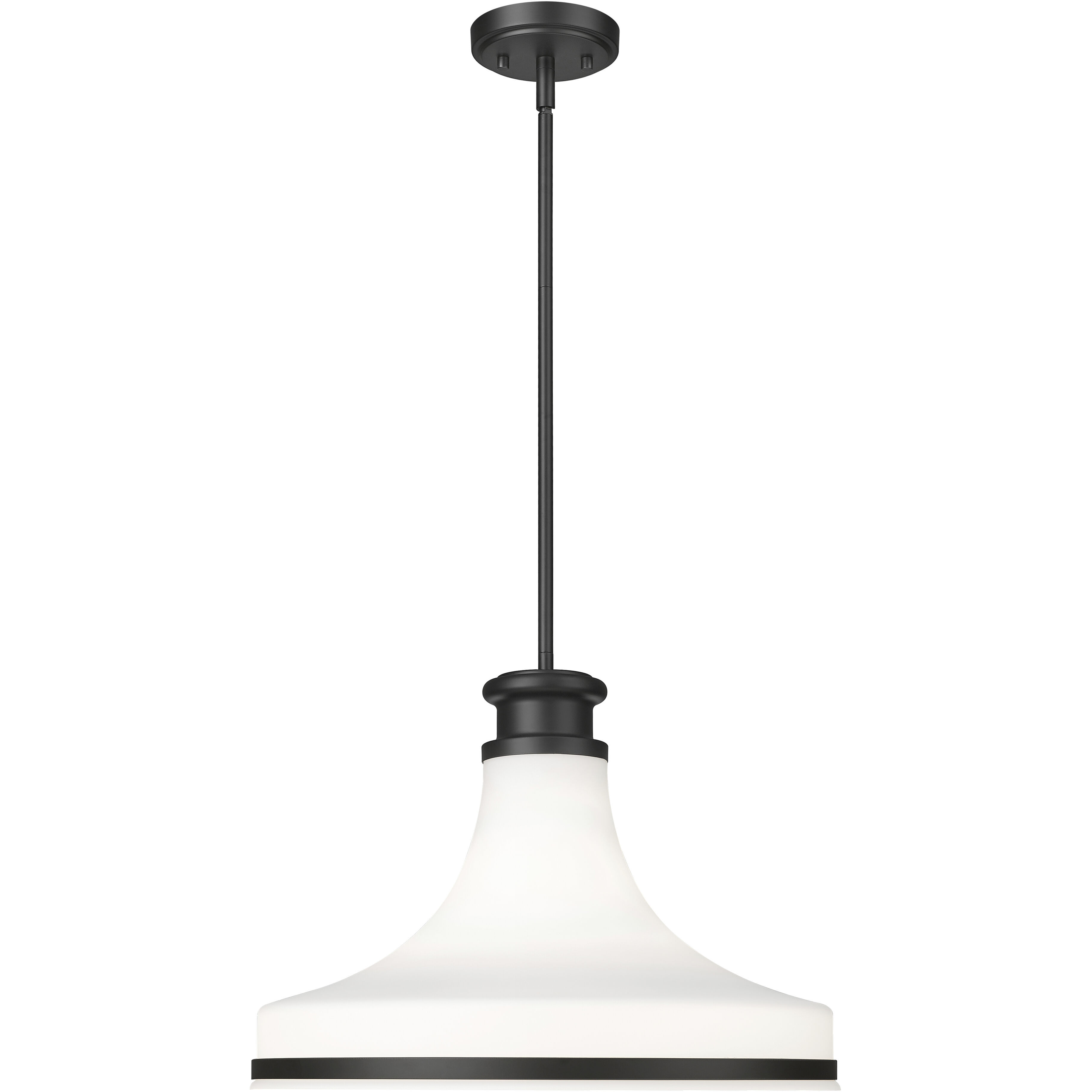 Reznor Pendant Ceiling Light in Matte Black