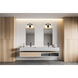 Bryant 2 Light 16 inch Matte Black Vanity Wall Light