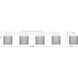Jacqueline 4 Light 31.5 inch Brushed Nickel Bathroom Vanity Wall Light