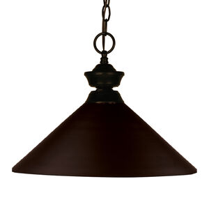 Shooter 1 Light 14 inch Bronze Pendant Ceiling Light in Bronze Metal, 3