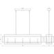 Titania 10 Light 54 inch Matte Black Linear Chandelier Ceiling Light