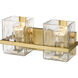 Bennington 2 Light 14.25 inch Modern Gold Vanity Wall Light