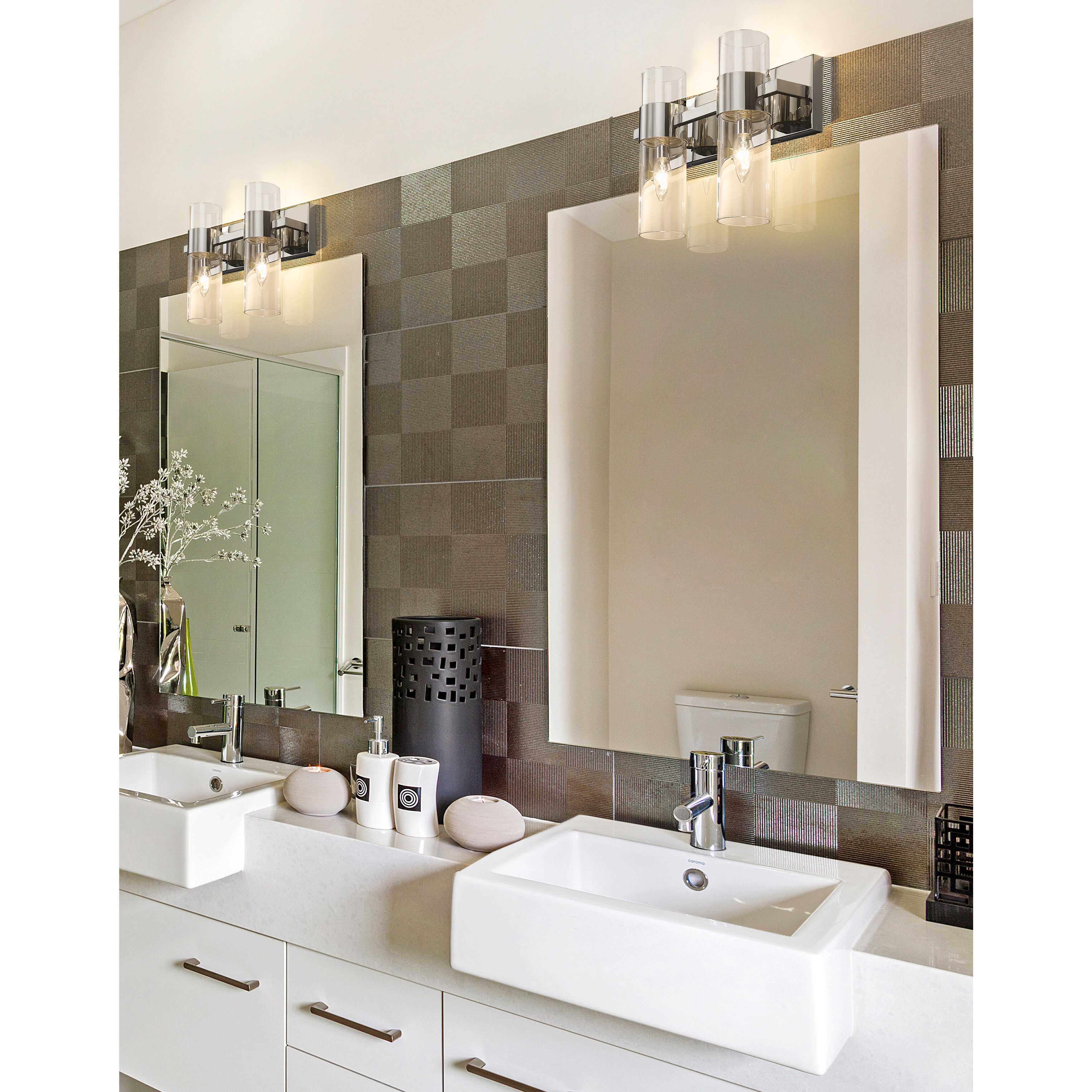 Lawson 2 Light 17 inch Polished Nickel Vanity Wall Light