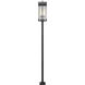 Fortis 3 Light 126.5 inch Sand Black Outdoor Post Mounted Fixture