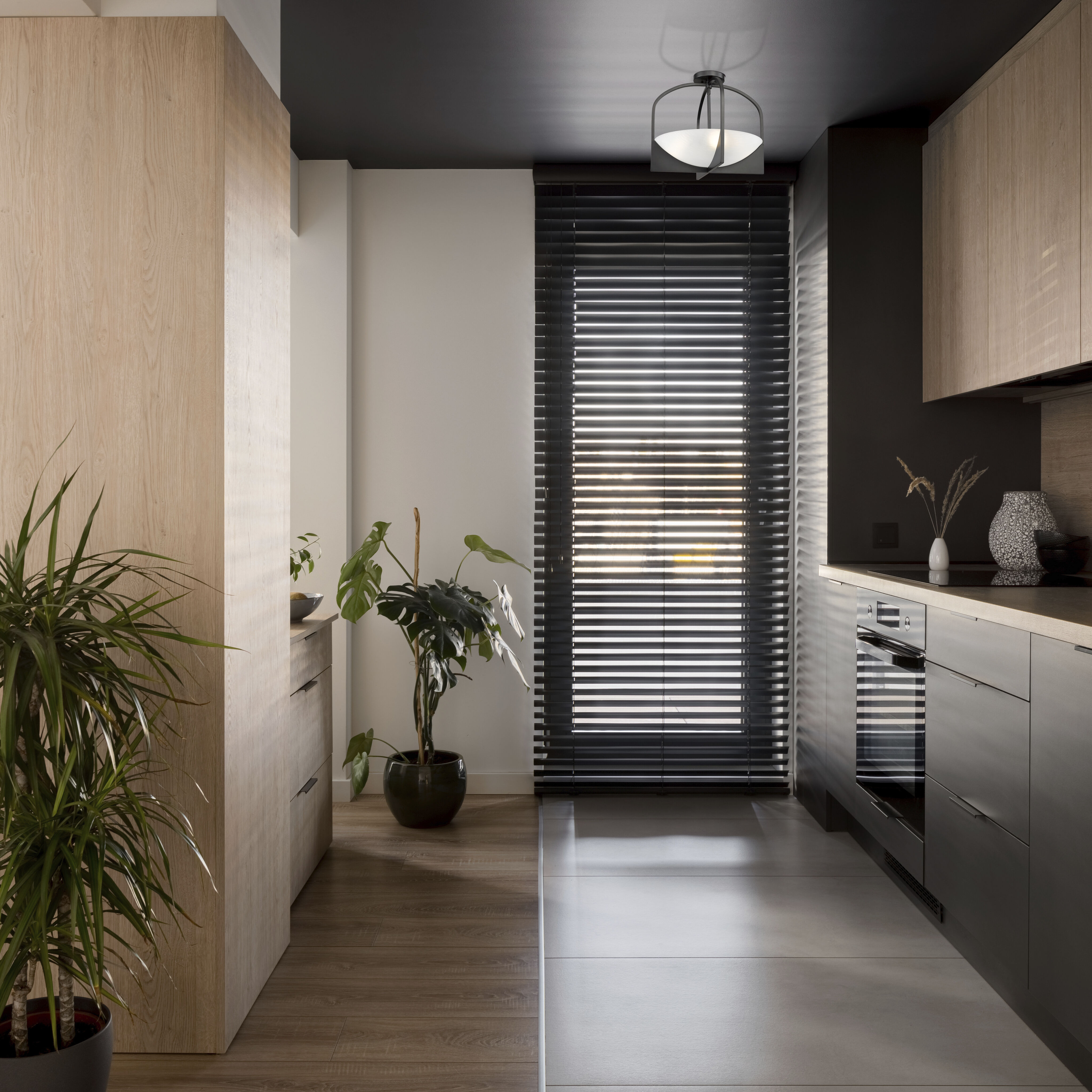 Devon 4 Light 18 inch Matte Black Semi Flush Mount Ceiling Light