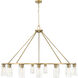 Titus 15 Light 62.5 inch Modern Gold Chandelier Ceiling Light