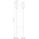 Leland LED 142.75 inch Sand Black Outdoor Post Mounted Fixture