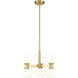 Artemis 6 Light 18 inch Modern Gold Chandelier Ceiling Light