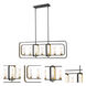 Aideen 7 Light 42.25 inch Bronze Gold Linear Chandelier Ceiling Light