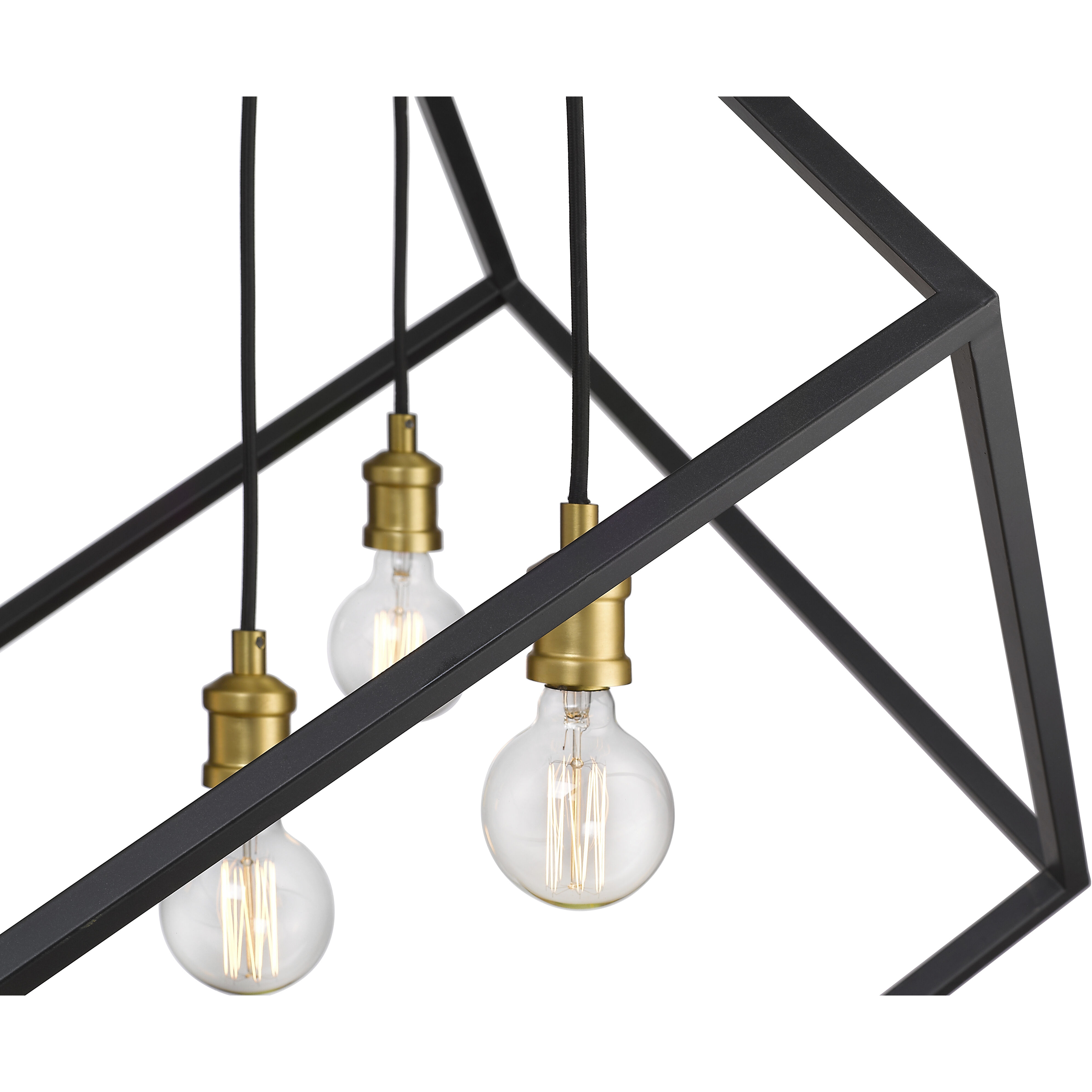 Vertical 4 Light 24 inch Bronze and Olde Brass Chandelier Ceiling Light
