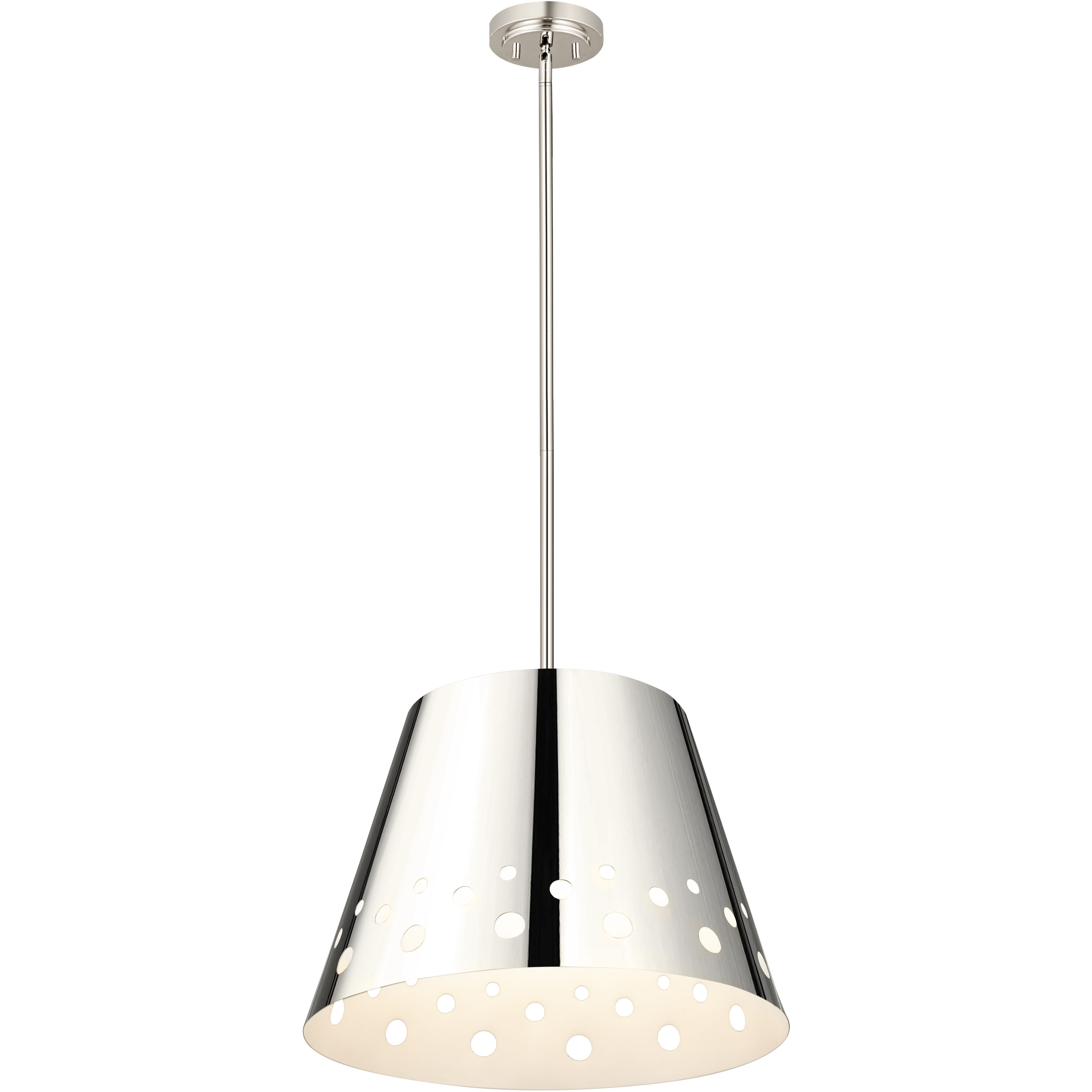 Katie 1 Light 18 inch Polished Nickel Chandelier Ceiling Light