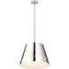 Katie 1 Light 18 inch Polished Nickel Chandelier Ceiling Light