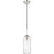 Monty 1 Light 5.25 inch Brushed Nickel Pendant Ceiling Light