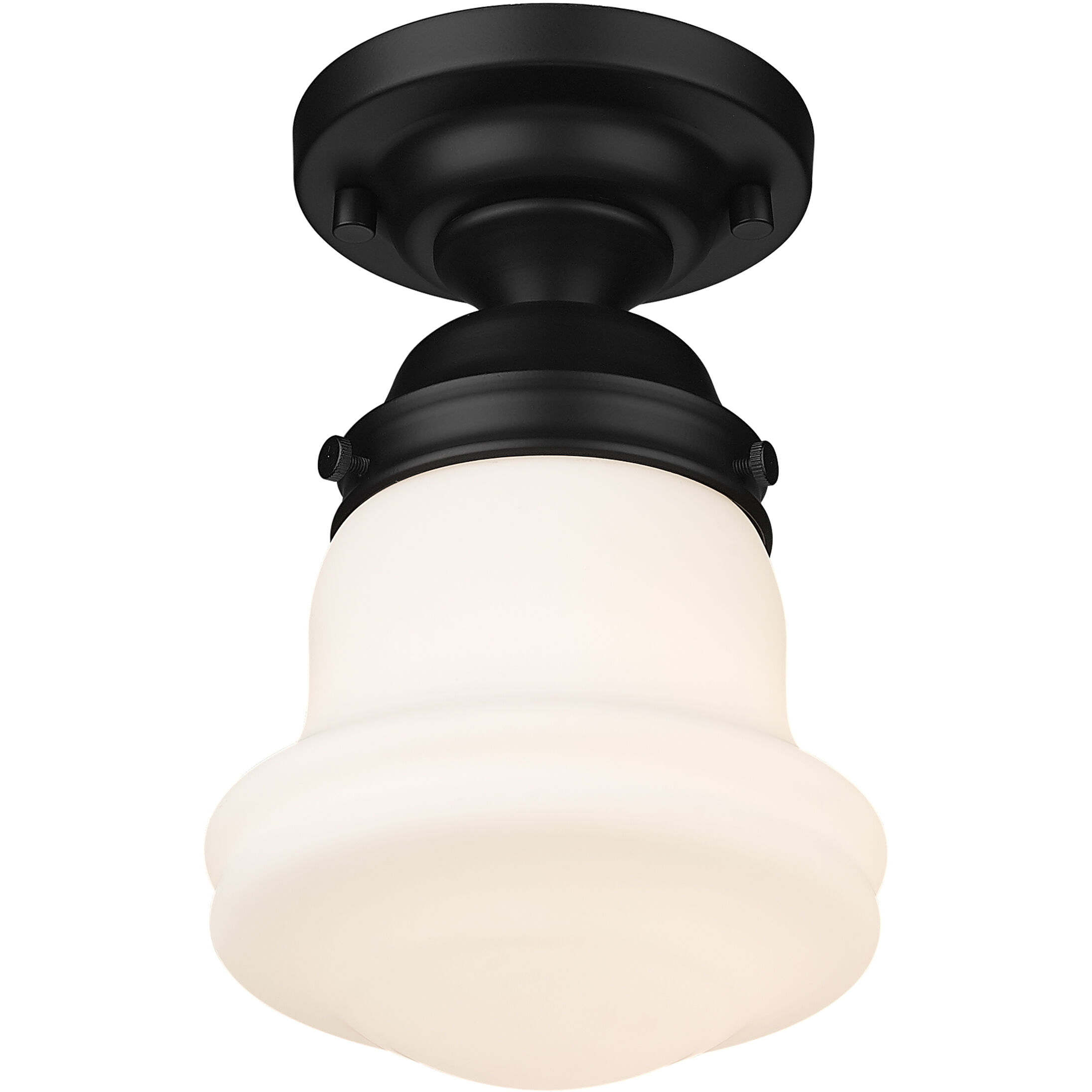 Vaughn 1 Light 6 inch Matte Black Flush Mount Ceiling Light