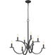 Cordelia 8 Light 29.25 inch Matte Black Chandelier Ceiling Light