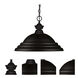 Pendant Lights 1 Light 16 inch Matte Black Pendant Ceiling Light in 5, Matte Black Steel