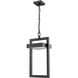 Luttrel LED 11 inch Black Outdoor Chain Mount Ceiling Fixture