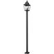 Raphael 3 Light 120.75 inch Sand Black Outdoor Post Mounted Fixture in Soft Sand Black
