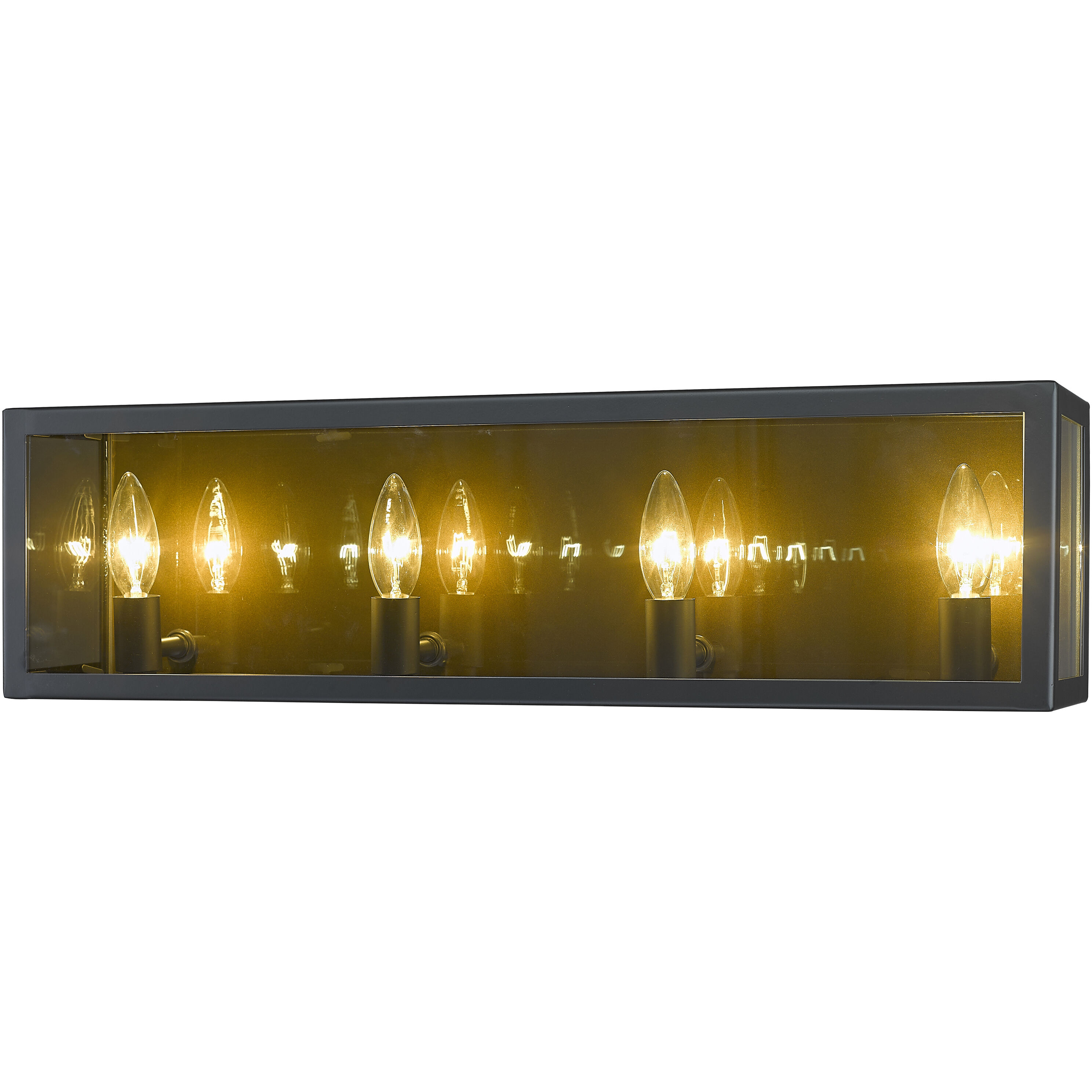 Infinity 4 Light 24 inch Misty Charcoal Vanity Wall Light