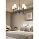 Jisele 5 Light 30 inch Matte Black Chandelier Ceiling Light