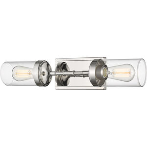 Calliope 2 Light 21 inch Polished Nickel Wall Sconce Wall Light