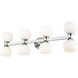 Artemis 8 Light 35 inch Chrome Vanity Wall Light